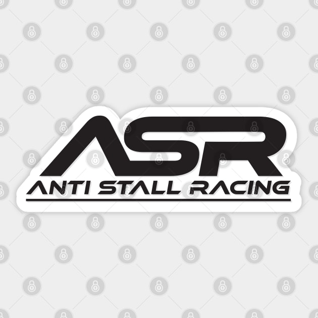 Anti Stall Racing Logo - Black Sticker by Anti Stall Racing